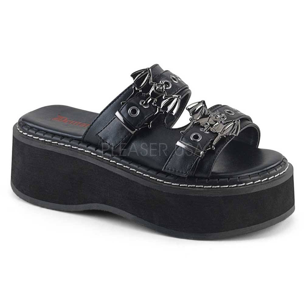 DemoniaCult - EMILY100 Slippers - Zwart Product image